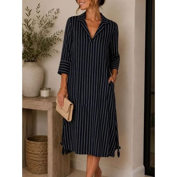 Madison Mathews Dresses & Skirts - NWT Madison Mathews Darren Maxi Navy Flannel Dress Sz. XS